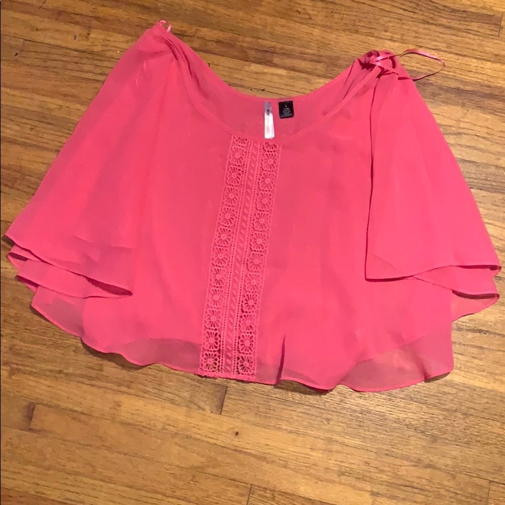 Love by design pink boho blouse
